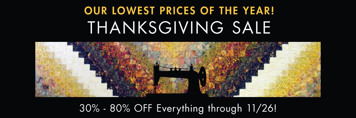 Thanksgiving holiday seasonal sewing and craft project banner.