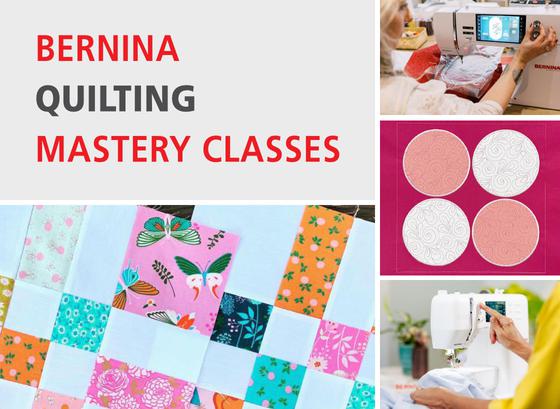 Professional Bernina machine quilting mastery and techniques class.