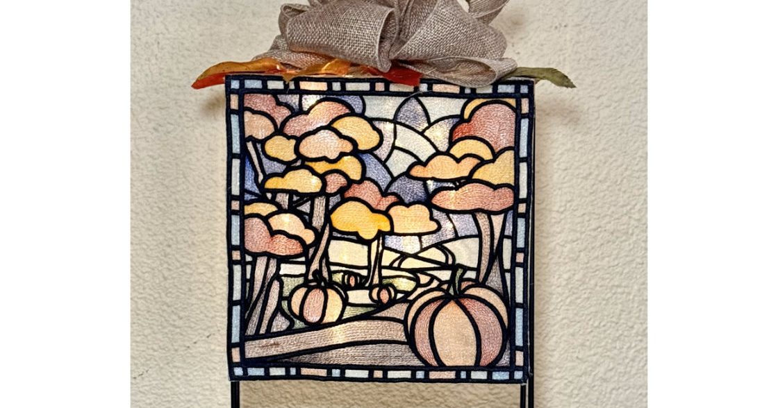 Fall Glass Block