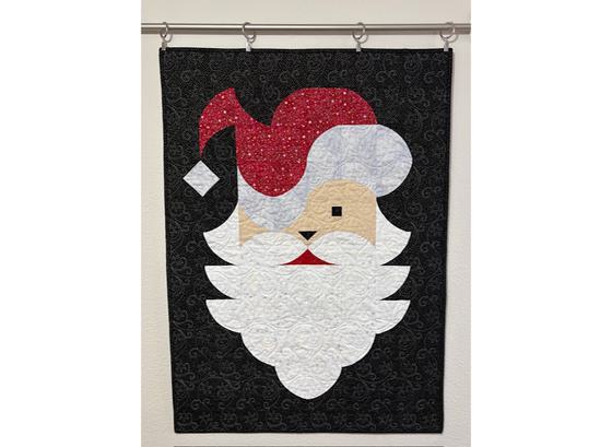 Posh Santa applique holiday themed quilting design workshop.