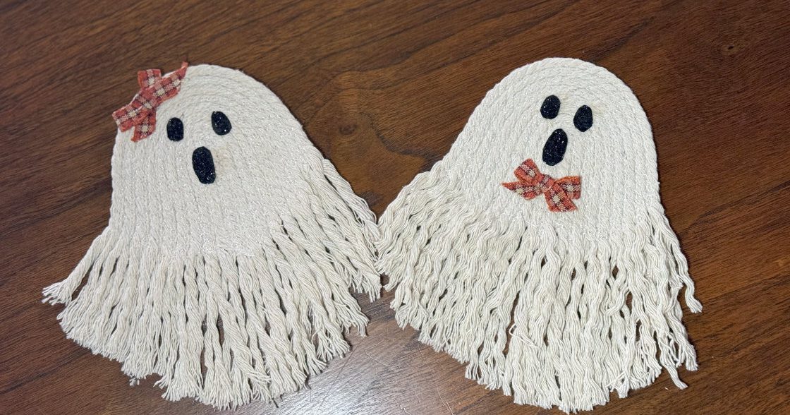 Rope Ghost Coasters | Montavilla Sewing Centers