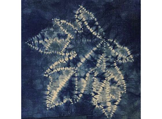 Classic Shibori fabric folding and binding template.