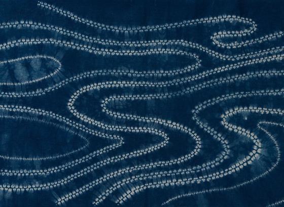 Shibori chemical dye pattern