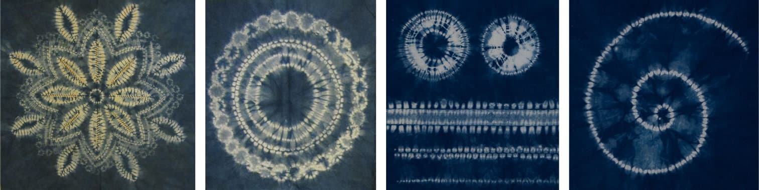 Indigo Dyed Shibori