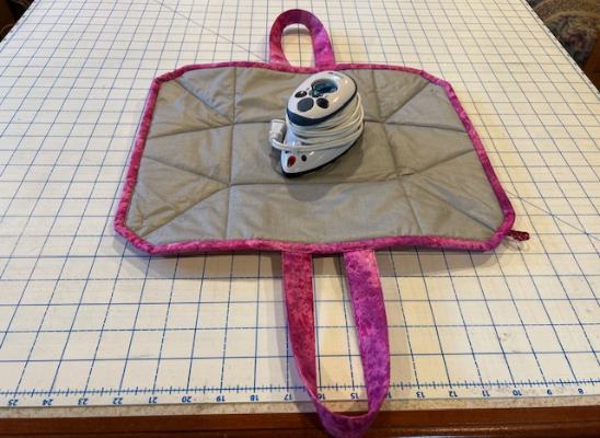 Small iron caddy unfolded