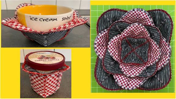 Serger insulated bowl cozy and kitchen accessory utility club.