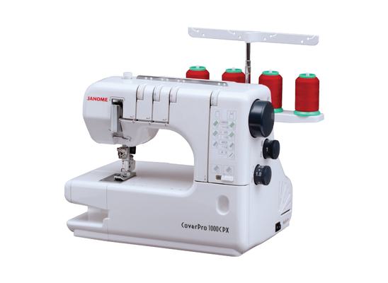 Janome CoverPro 1000CPX professional industrial style home coverstitch machine.