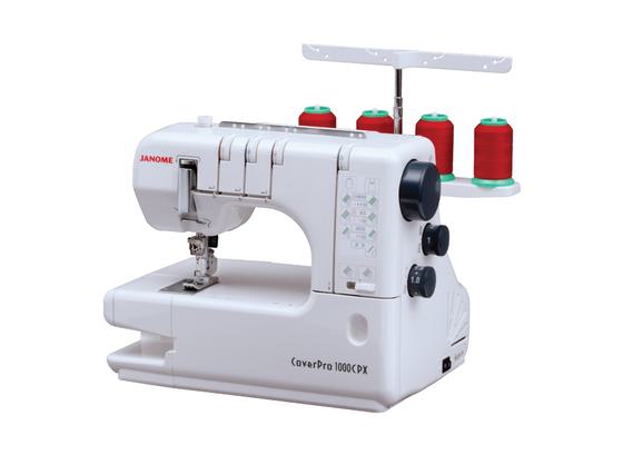 Janome CoverPro 1000CPX professional industrial style home coverstitch machine.