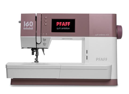 Pfaff Ambition 635 sewing machine on a white background.