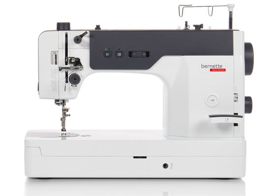 Bernette 08 heavy-duty straight-stitch industrial style portable artisan sewing machine.