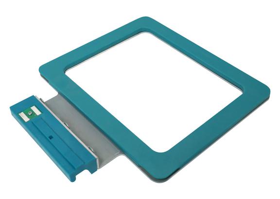Standard regular horizontal straight-stitch zig-zag sewing machine presser foot part.