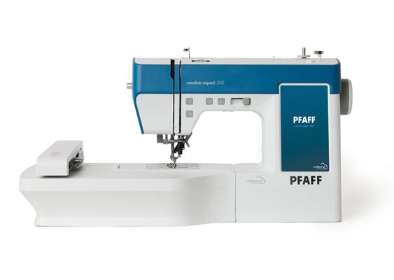 Pfaff Creative Ambition 350 computerized home sewing and entry-level embroidery machine.