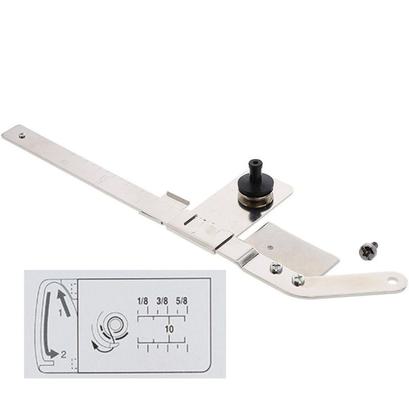 Janome adjustable distance sliding metal quilting seam guide bar attachment component.