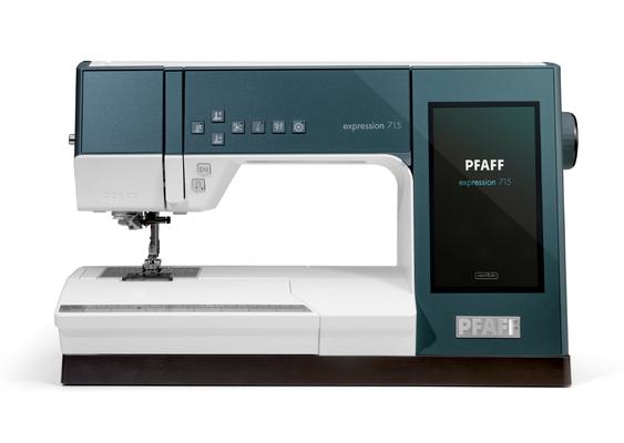 Pfaff performance 715 computerized sewing and quilting machine isolated on white.