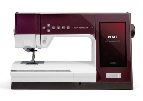 Pfaff creative 725 computerized sewing and embroidery machine isolated on white.
